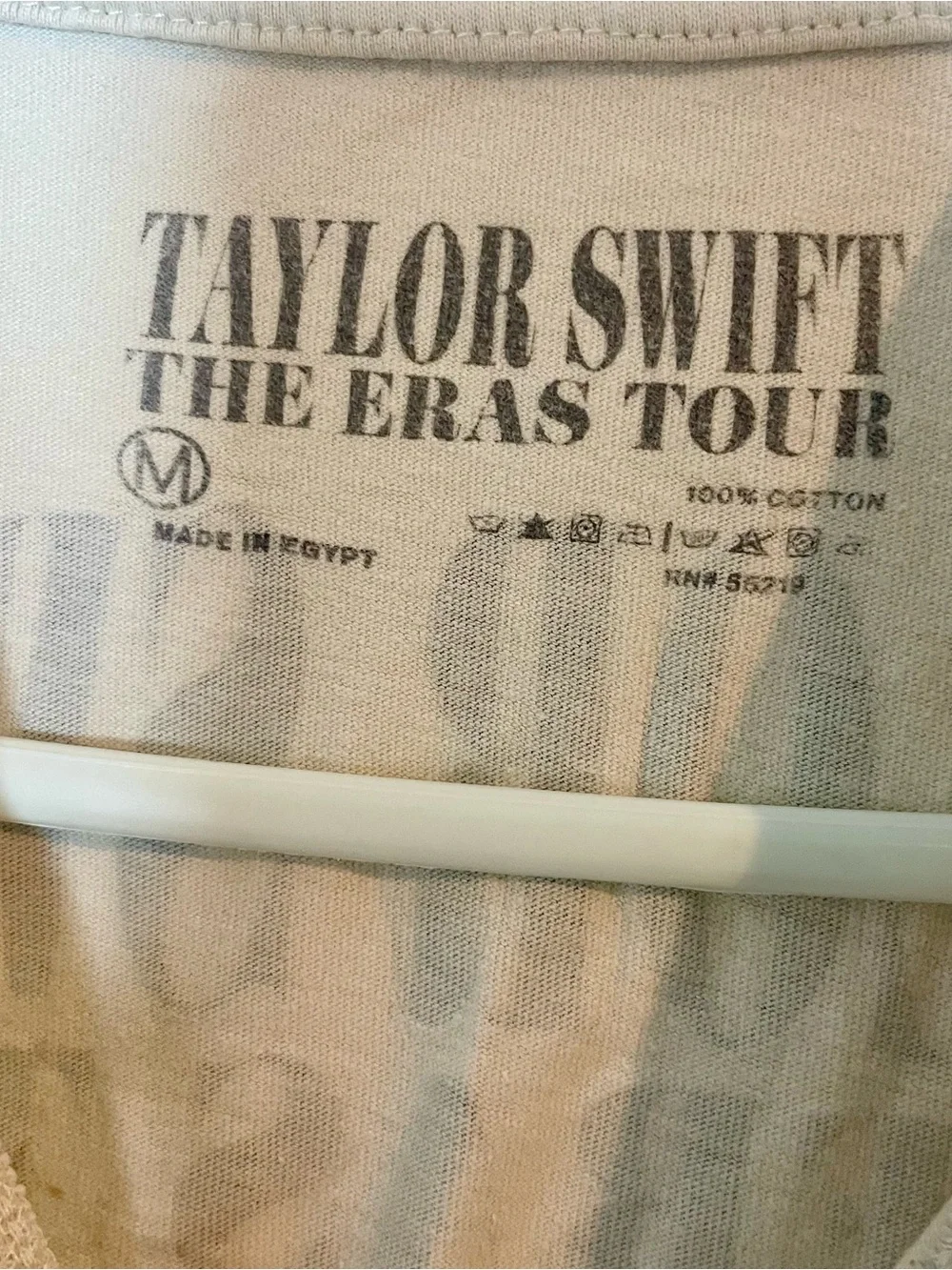 Official Taylor Swift Eras Tour T-Shirt Lot 2 Blue Cream S M Tour Merch